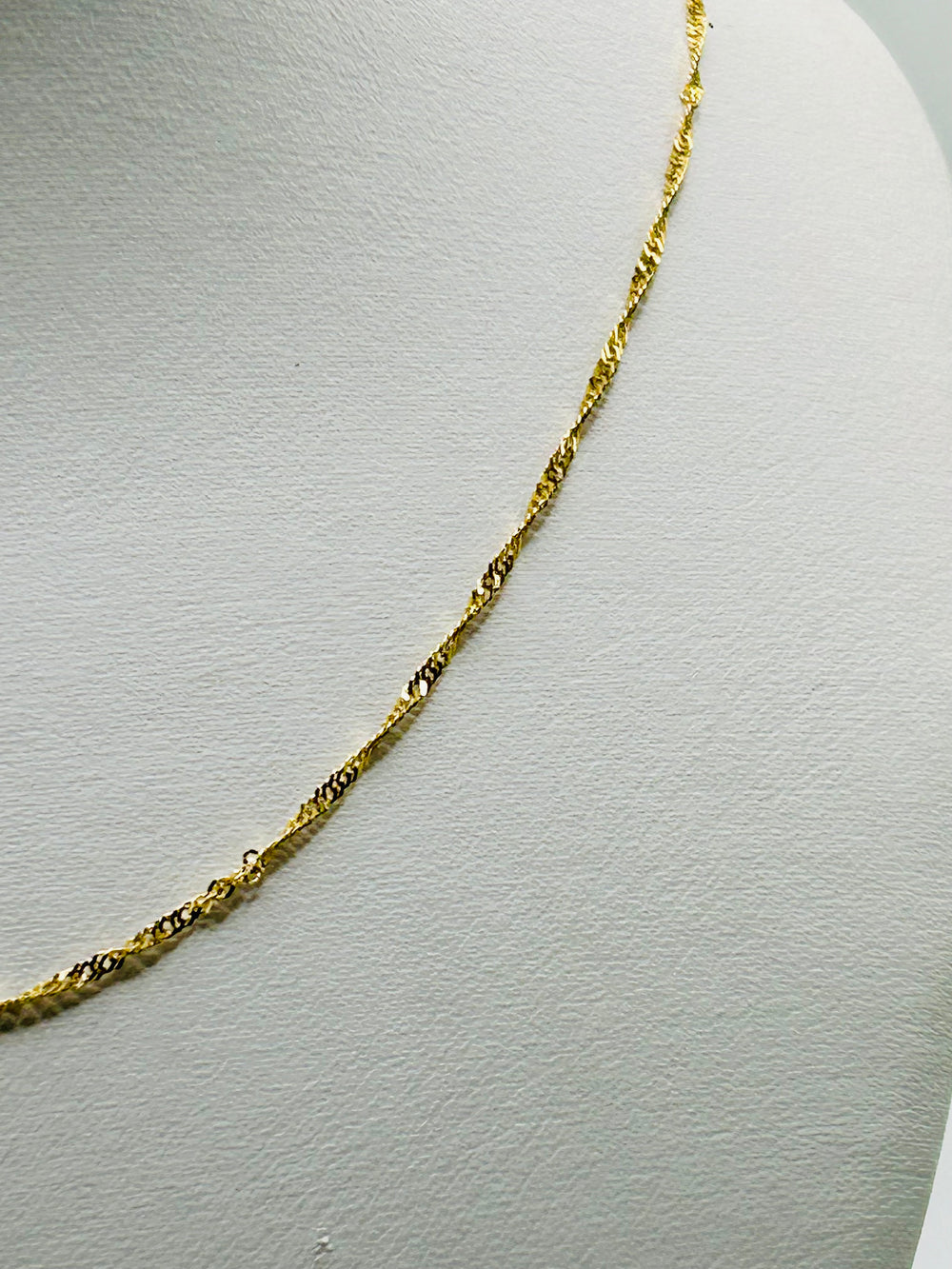 Real 10KT Gold Rope Fancy Chain