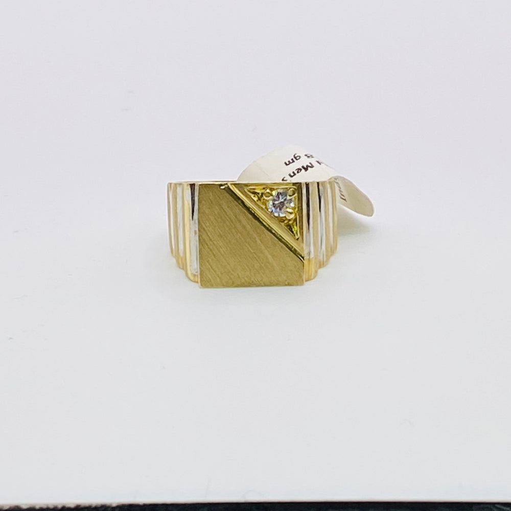 Real 10kt Stylish Men’s Gold Ring