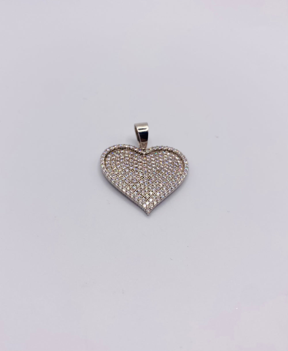 Real 925 Sterling silver Love/Heart Charm