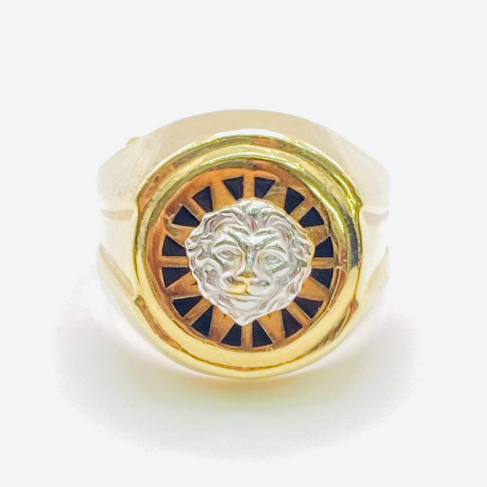 Real 10kt Lion Men’s Gold Ring