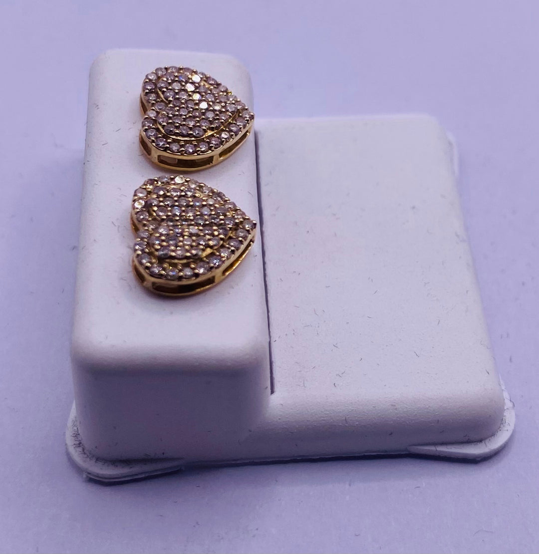 Genuine 10KT Gold 0.5 CTW Diamond Earrings
