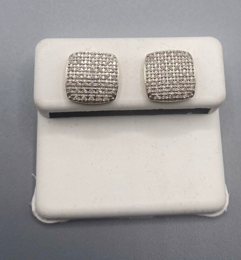 Genuine 10KT Gold Diamond Earrings 0.36 CTW